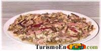 Revuelto de ajetes con jam&oacute;n
