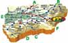 Mapa de C&oacute;mo llegar a Cazorla