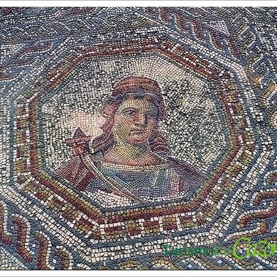 Mosaico Romano en la Villa de Bruñel - Quesada