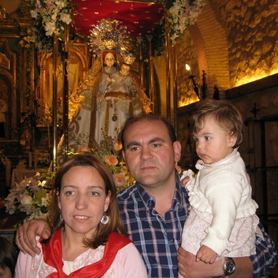 Paco Aragón y Familia en la Virgen de la Cabeza