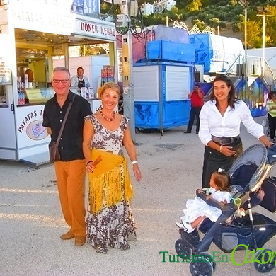 Manolo, MªCarmen y Belén en la Feria de Cazorla 2008