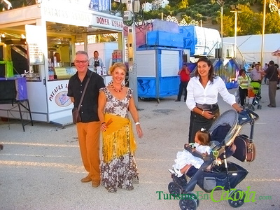 Manolo, MªCarmen y Belén en la Feria de Cazorla 2008