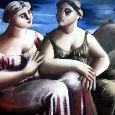 Dos Mujeres Sentadas