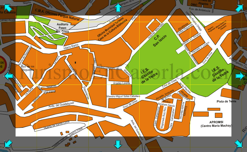 Mapa Callejero de Cazorla - Cuadrante C2