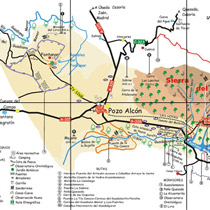 Mapa de la Sierra del Pozo