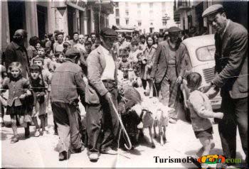 Ofrenda de borregos a principios de de los 70