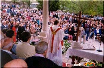 Vista de la celebración de la Romería