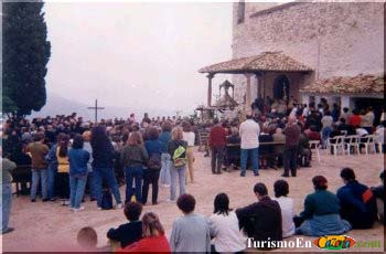 Vista de la celebración de la Romería