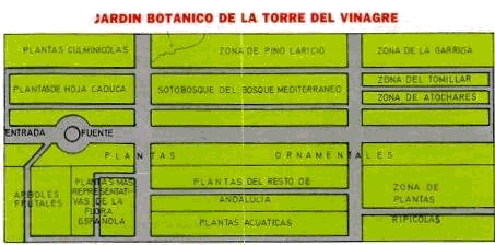 Plano del Jardín Botánico