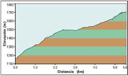 perfil de la ruta